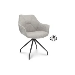 Anna - Spisebordsstol - Zinc Grå stof