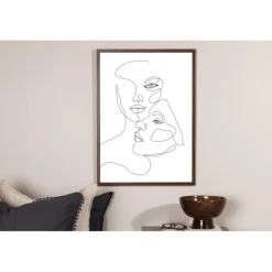 Ansigter Plakat - Sort og Hvid