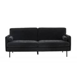 Antibes 3 personers Sofa - Sort og Mørkegrå