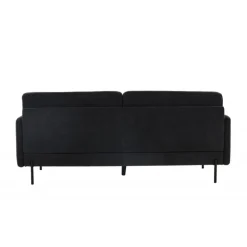 Antibes 3 personers Sofa - Sort og Mørkegrå