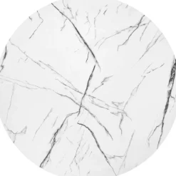 ANTICA sofabord top - Hvid marmor, stel - Sort (2 kasser = 1 stk)