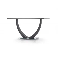 ANTON Glas Spisebord 140x80cm - Sort