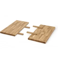 APEX & RADUS Spisebord med udtræk i massivt træ - 85/40 cm