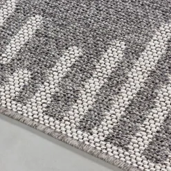 Aruba Udendørs tæppe Stribet - Grå