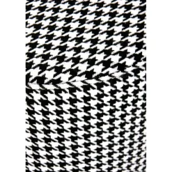 ARUNA puf - Sort/Hvid/guld