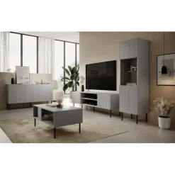 ASENSIO KM-1 Kommode, lys Grå / Sort