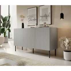 ASENSIO KM-1 Kommode, lys Grå / Sort