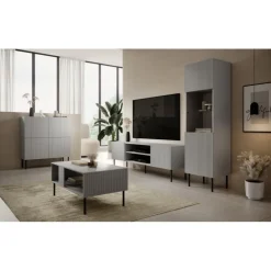 ASENSIO KM-2 kommode, lyseGrå / Sort