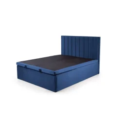 ASENTO 160x200 cmSeng - Mørkeblå Velour