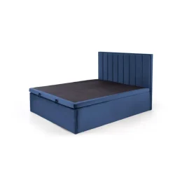 ASENTO 160x200 cmSeng - Mørkeblå Velour