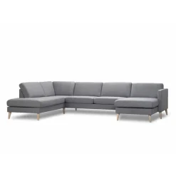 Ask hjørnesofa med højrevendt chaiselong & open-end