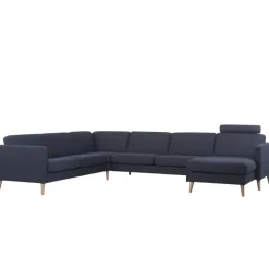 Ask hjørnesofa med højrevendt chaiselong