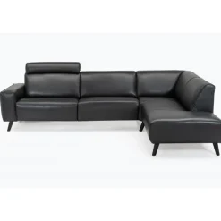 Assens læder Hjørnesofa med open end - Højrevendt