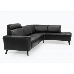 Assens læder Hjørnesofa med open end - Højrevendt