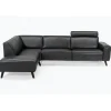 Assens læder Hjørnesofa med open end - Venstrevendt