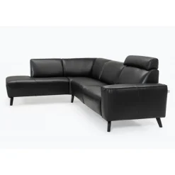 Assens læder Hjørnesofa med open end - Venstrevendt