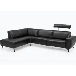 Assens læder Hjørnesofa med open end - Venstrevendt