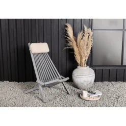 Asta Lounge Stol - Mørkegrå,Off White