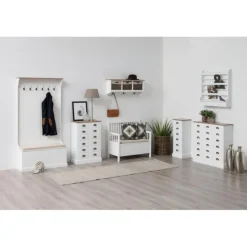 Aster bænk beige stof