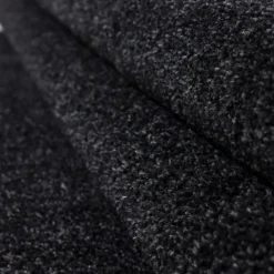 Ata Kortluvet tæppe Ensfarvet - Antracit
