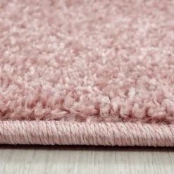 Ata Kortluvet tæppe Ensfarvet - Rosa