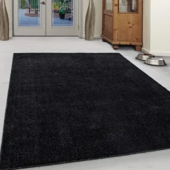 Ata Kortluvet Tæppeløber Ensfarvet - Antracit