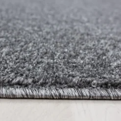 Ata Kortluvet Tæppeløber Ensfarvet - Grå