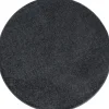 Ata Rund Kortluvet tæppe Ensfarvet - Grå