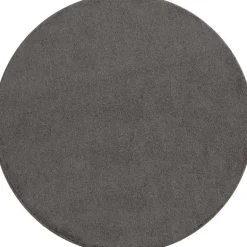 Ata Rund Kortluvet tæppe Ensfarvet - Mokka