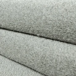 Ata Rund Kortluvet tæppe Ensfarvet - Creme