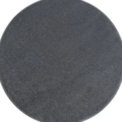 Ata Rund Kortluvet tæppe Ensfarvet - Lysegrå