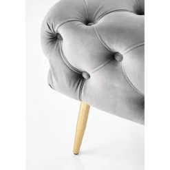 ATHENA Bænk, - Grå/guld