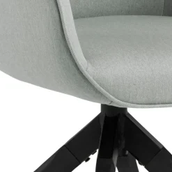 Aura spisebordsstol med armlæn grå stof