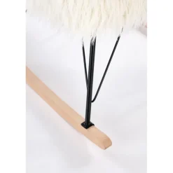 AUSTIN lænestol Creme / Sort / Natur