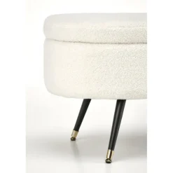 AVEIRO bænk med opbevaringsfunktion, Cremefarvet