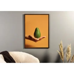 Avocado Plakat - Grøn og Cognac
