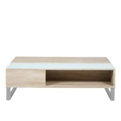 Azalea sofabord - Hvid/Eg