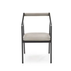 AZUL Spisebordsstol, - fløjl - Grå