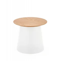AZZURA-S, sofabord, Naturlig / Hvid