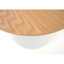 AZZURA-S, sofabord, Naturlig / Hvid