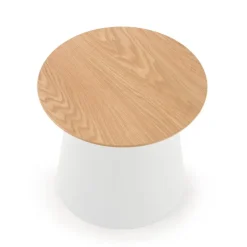 AZZURA-S, sofabord, Naturlig / Hvid