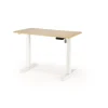 B53 Skrivebord med Justerbar Højde, Gylden Eg / Hvid