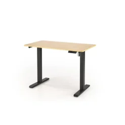 B53 skrivebord med justerbar højde, gylden eg / Sort