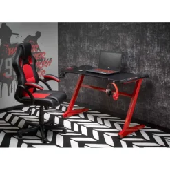 B49 Skrivebord Sort/Rød