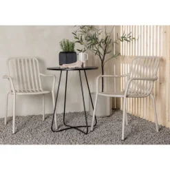 Bacong Rund Loungesæt - Havemøbelsæt - Beige,Sort