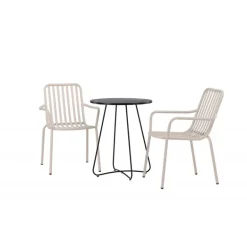 Bacong Rund Loungesæt - Havemøbelsæt - Beige,Sort