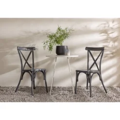 Bacong Rund Loungesæt - Havemøbelsæt - Beige,Mørkegrå