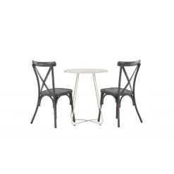 Bacong Rund Loungesæt - Havemøbelsæt - Beige,Mørkegrå