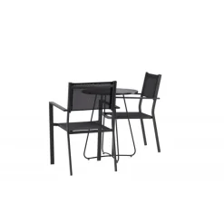 Bacong Rund Loungesæt - Havemøbelsæt - Sort