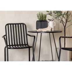 Bacong Rund Loungesæt - Havemøbelsæt - Sort